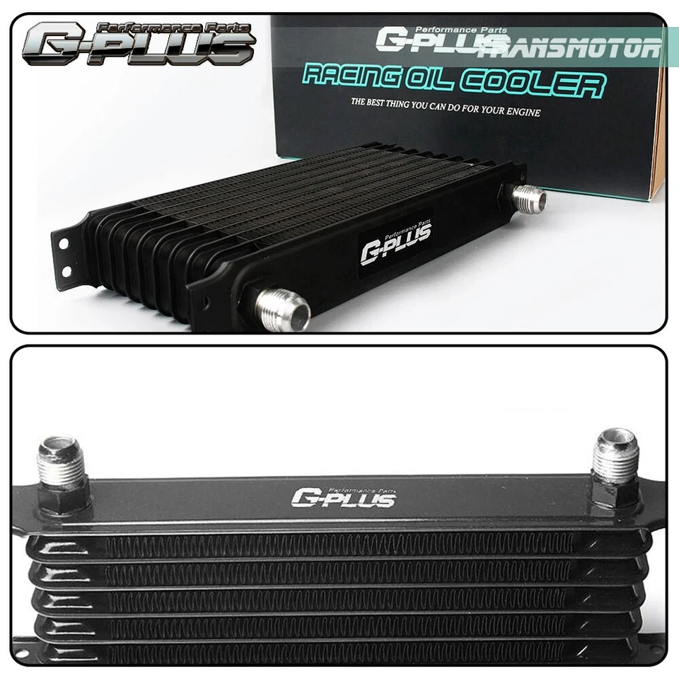 Fit For Universal Engine Aluminum AN10 Oil Cooler + Filter Relocation Kit 15 Row - Image 3 of 4