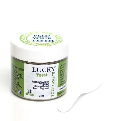 Lucky Teeth Organic Remineralizing Toothpaste-all Natural (1 bottle)