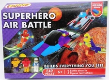 Blokko Superhero Air Battle 249 Pieces 2 Battle Aircrafts 3 Figures