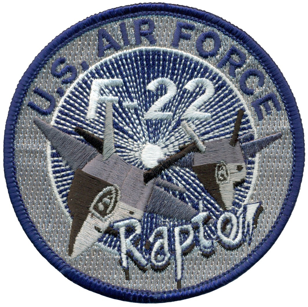 F-22 Raptor ラプター　パッチ F-22 Raptor Patch – Air Force Museum Store
