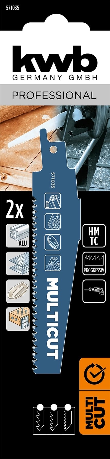 kwb Multicut lama alternativa in metallo duro, 152 mm (adatta per (q2r)