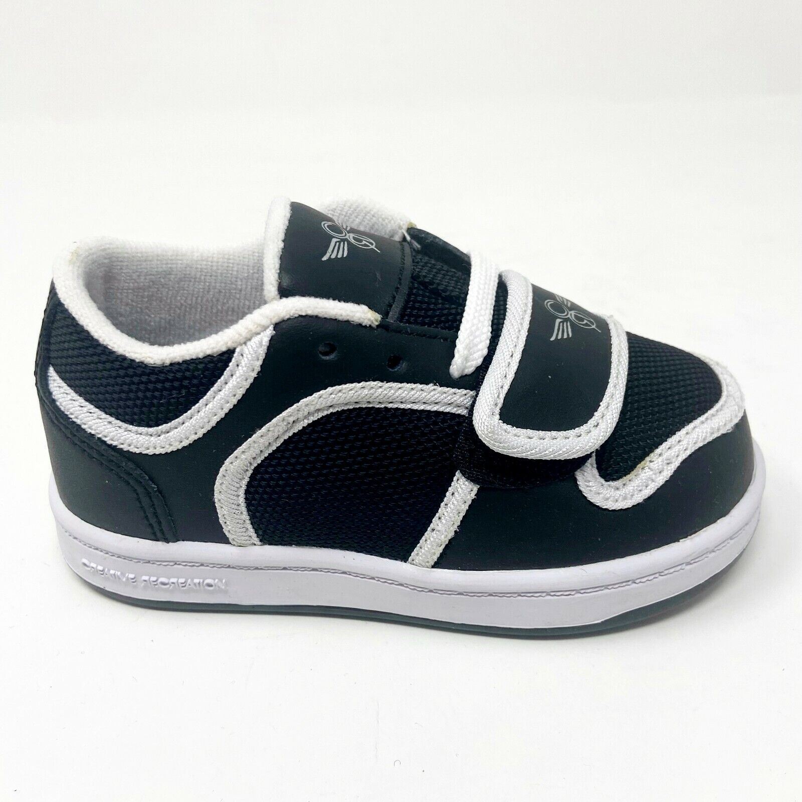 Creative Recreation Cesario Lo Black White Piping Toddler Ba