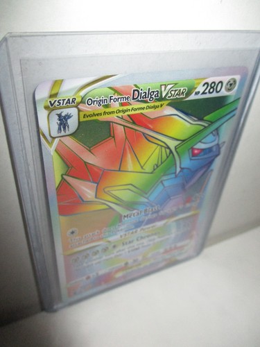 Origin Forme Dialga VSTAR Pokemon Astral Radiance Rainbow Secret Rare 198/189 - Picture 4 of 7
