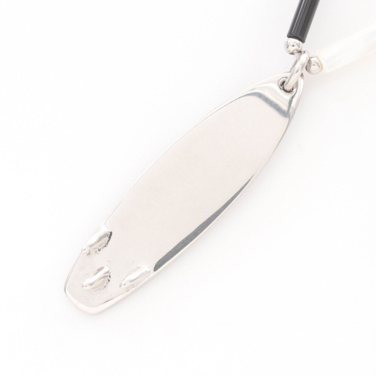 ネックレス・チョーカー CELINE Monochrome Surf Necklace Necklace】CELINE Monochrome Surf Necklace Silver Black White