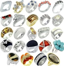 Camille Lucie Rings 24 assorted styles and sizes $960 retail!  Nickel free!