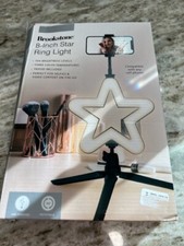 Brookstone 8 Inch Star Ring Light NEW