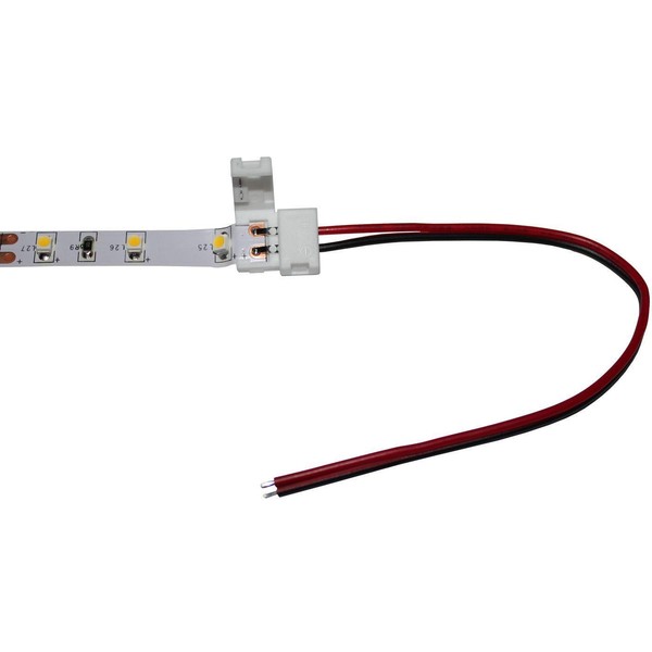 15Cm Led Clip Verbinder Mit Kabel FüR 8Mm Led Streifen 13X5Mm 2-Pin; Einfarbig-image