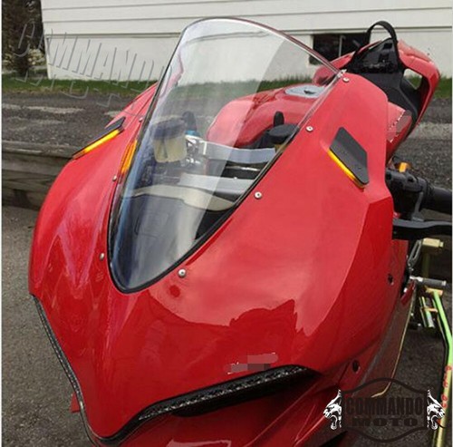 LED Mirrors Block Off Turn Signals Amber Indicator for Ducati Panigale 959 1299 - Picture 6 of 12