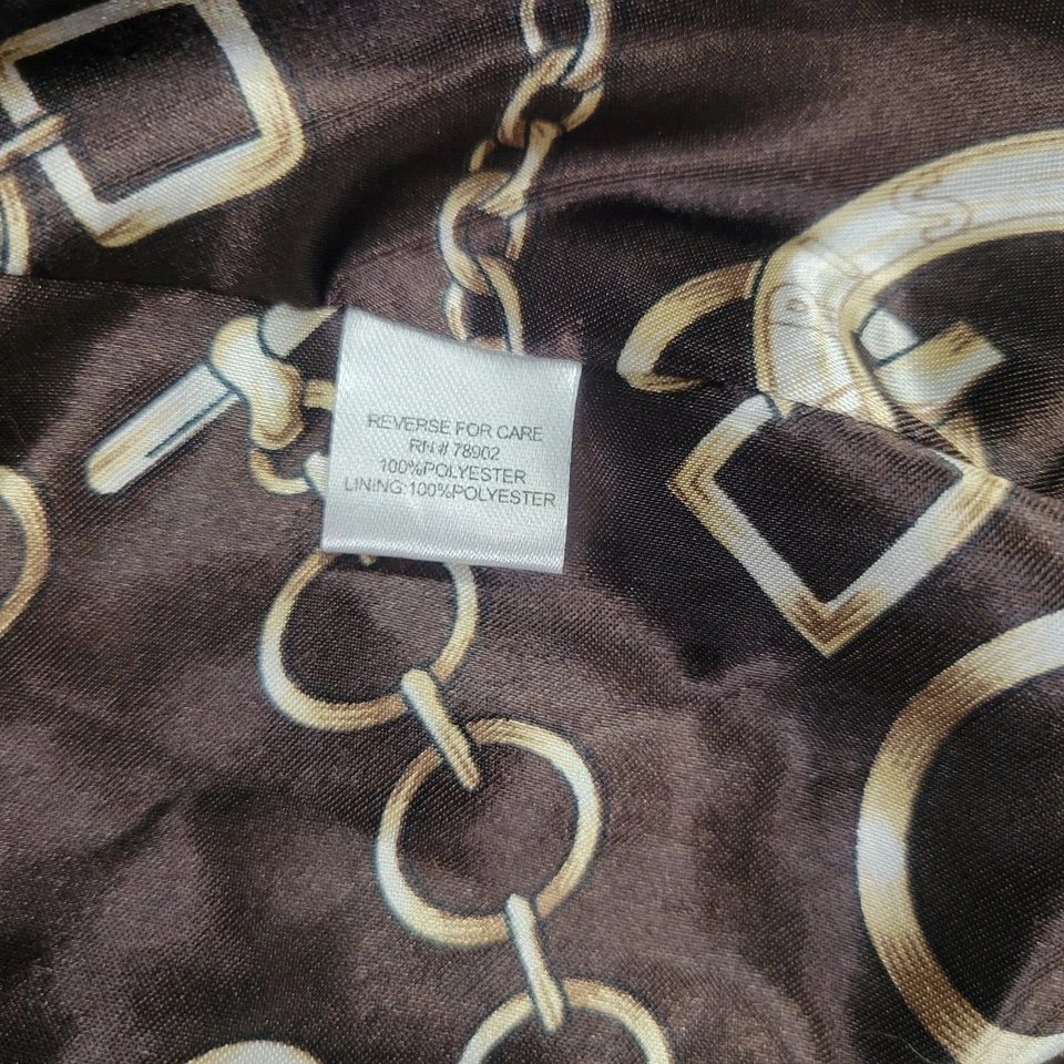 Erin London Med Women's Vest Soft Faux Fur Checkered & Satin Lined w/ Pockets - Image 4 of 4