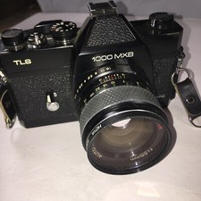 Mamiya/Sears 1000 MXB. 35mm SLR Film Camera With Flash And Bag