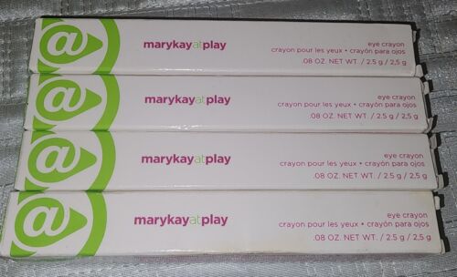 MARY KAY EYE SHADOW CRAYON AT PLAY 064903 Green Tea Lot Of 3 And 1 Teal Me NEW - Picture 1 of 11
