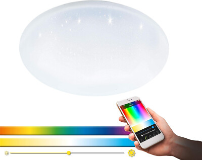 EGLO Connect-C LED Leuchte RGB smart 40cm rund 20W + FB AWOX EEK:E (SpektrumA-G)