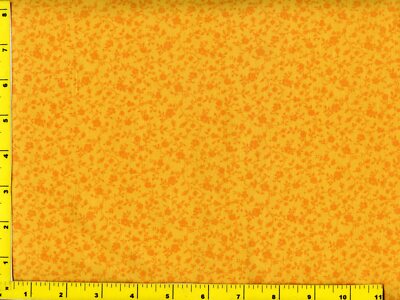Dk Orange Roses Vines on Lt Orange Quilting Sewing Fabric 5 1/2+ Yards #mdg4-5