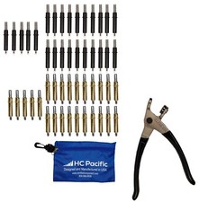 25 each C5/32  C3/16 Cleco Fasteners Made in USA w/ Pliers