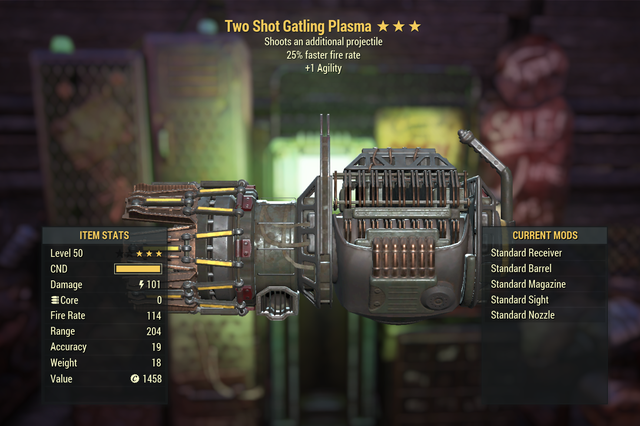 Гатлинг фоллаут 76 схема