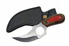 Rugged Curved Blade Skinner Compact 6” Full Tang Self Defense Mini-Knife SHARP