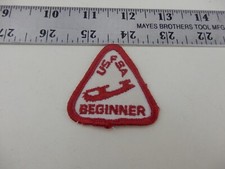 Vintage United States Figure Skating Association Red Beginner Patch BIS