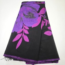 YQOINFKS Lace Swiss Voile Fabric Jacquard Tulle Fabrics Embroidery Party Dresses