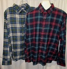 IZOD Varied Colors, Plaid, Long Sleeve Men's Flannel, Shirt L, XL