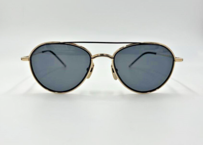 小物 THOM BROWNE TB 109 A GLD BLK 53size Authentic THOM BROWNE TB-109-A-T-GLD-BLK-53 Black Gold Sunglasses