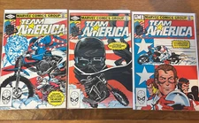 Team America Comic Lot 1982 Issues #3 4 5 Marvel Group