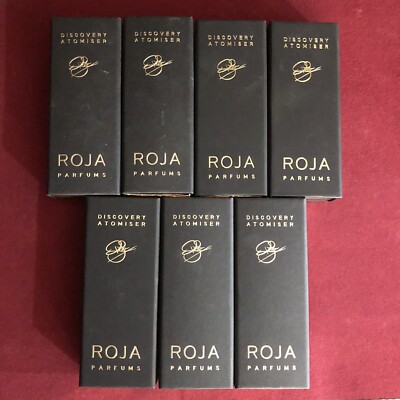 Lot Of 7 Roja Discovery Set 7.5ml 0.25fl Oz Vetiver Enigma Elysium Pour Homme 