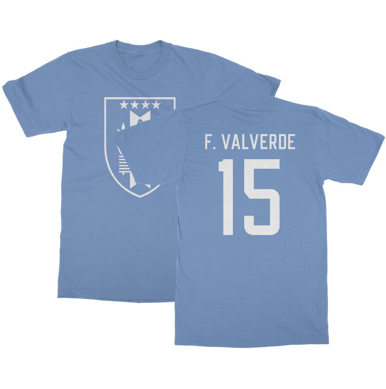 F.Valverde 15 Jersey Style - Uruguay Soccer Cup Fan Unisex T-Shirt