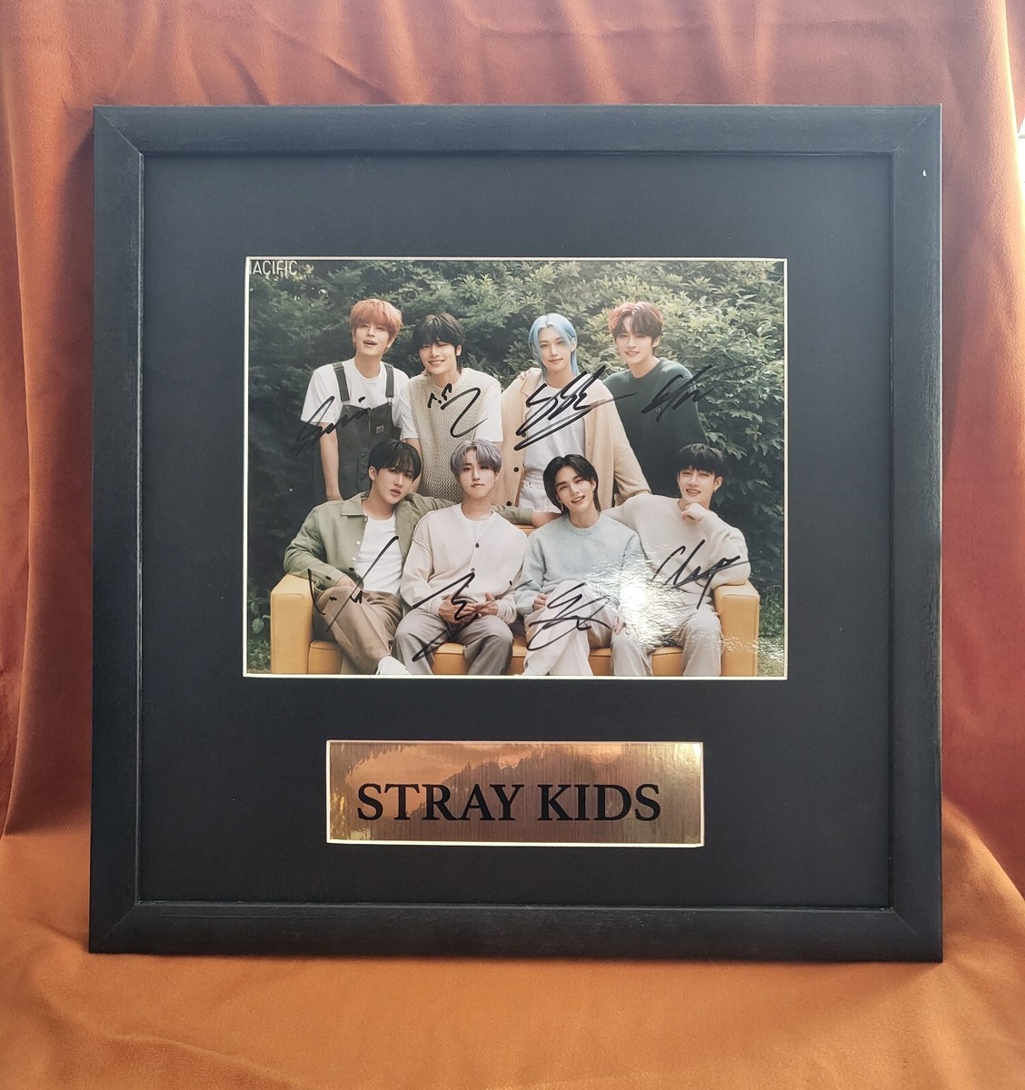 サイン入りK-POPグループポスター 楽 STAR STRAY KIDS SKZ Photo Poster 8*10 Autographs SIGNED K-POP