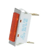 Signal Light 3/8" X 1-5/16" Amber 250 for Market Forge - Part# 20-0007