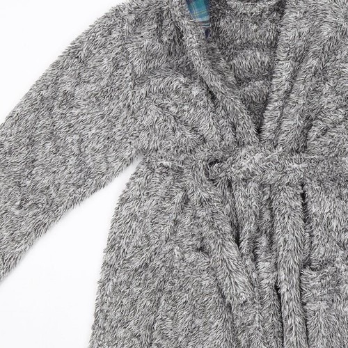 George Boys Grey Solid Polyester Blend Robe Size 7-8 Years - Picture 11 of 12