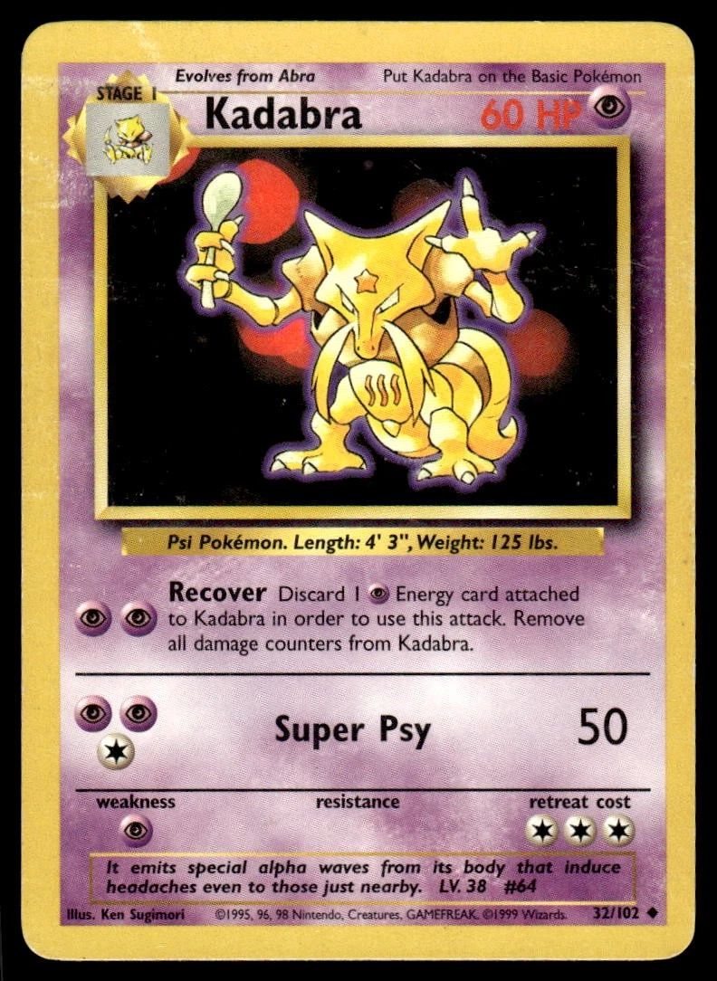 new kadabra pokemon card Pokemon Kadabra for sale