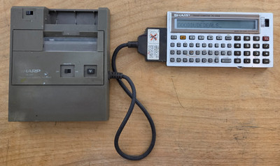 Sharp PC-1250 Pocket Computer W/CE-126P Printer