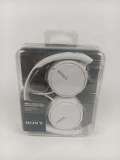 Sony ZX Series Wired On-Ear Headphones, White MDR-ZX110