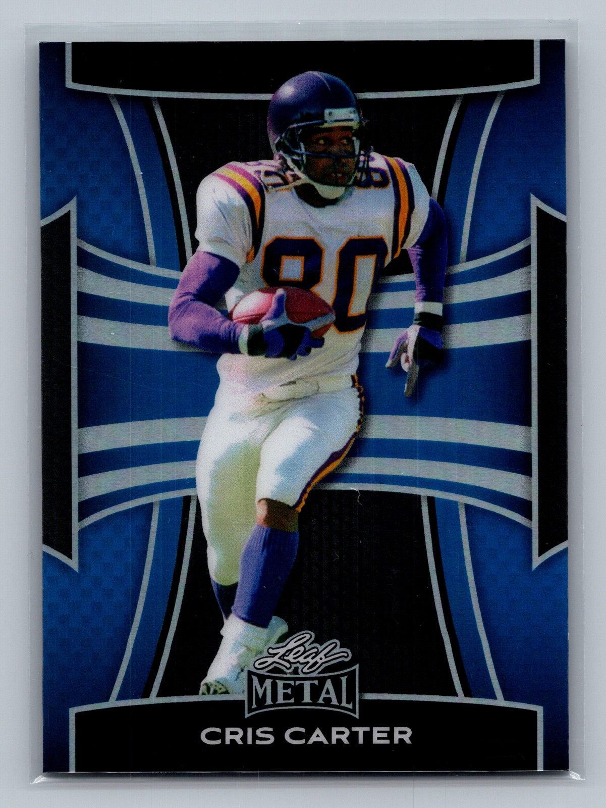 2025 Leaf Metal Prismatic Blue CRIS CARTER #32 NM #/49