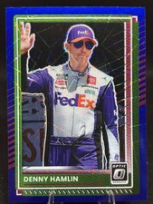 2025 Panini Donruss Optic Racing Blue Velocity Prizm Denny Hamlin #69