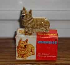 VINTAGE Set 2 WADE WHIMSIE  #7 CORGI with Box 1972