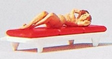 Preiser 29048 HO Scale Recreation Sun Bathing - Figure