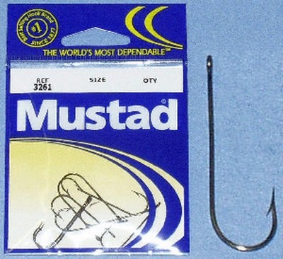 Mustad 3261 #4 10Ct Messing Aberdeen Haken