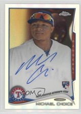 2014 Topps Chrome Image Variation Refractor Rookie /499 Michael Choice Auto z1r