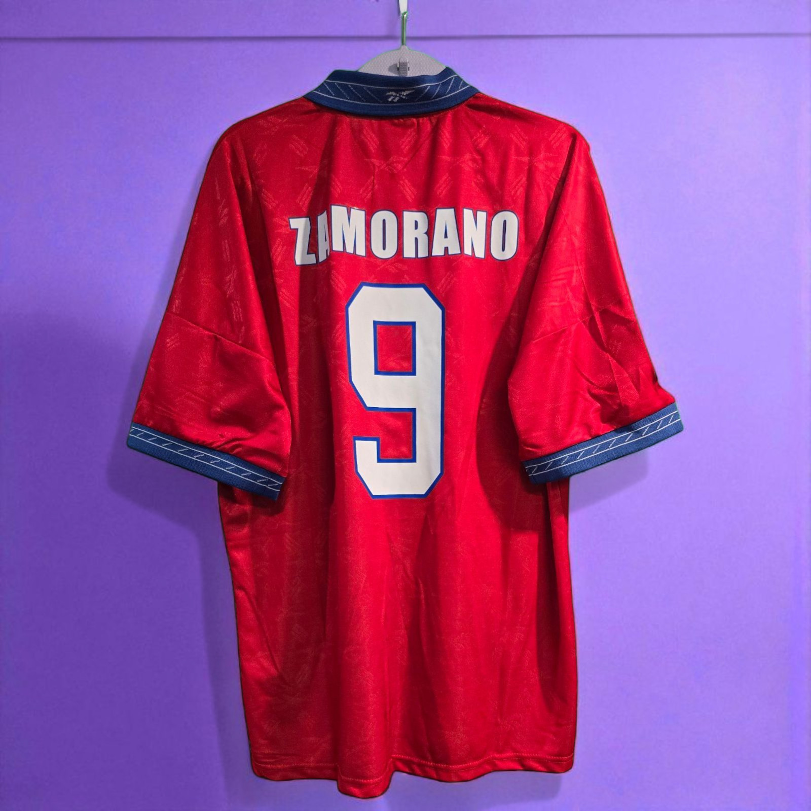CHILE Home World Cup France 1998 - Retro - Soccer - ZAMORANO - Small (RunSmall) thumbnail 19