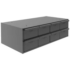 DURHAM MFG 003-95 Bin Cab,8GrayDrwr,Gray,7 3/8"H,GrayDrwr 1XHJ7