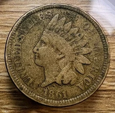 1861 Indian Head Cent - Actual Coin Shown - Free Shipping & Tracking INV#51