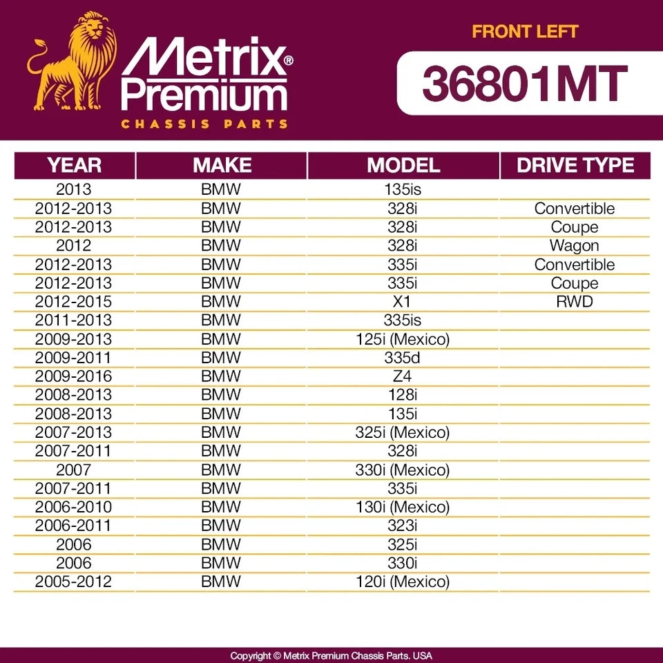 Barra estabilizadora delantera izquierda para BMW 328i 335i 335is X1 Z4 135is 128i Foto 2 de 4