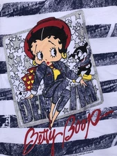 Vintage Betty Boop Denim Men's T Shirt Screen Stars Best USA Size L - READ INFO