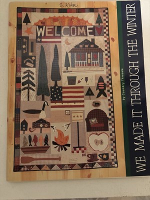Country Threads WE MADE IT THRU THE WINTER Quilt Projects Booklet 1995 PB