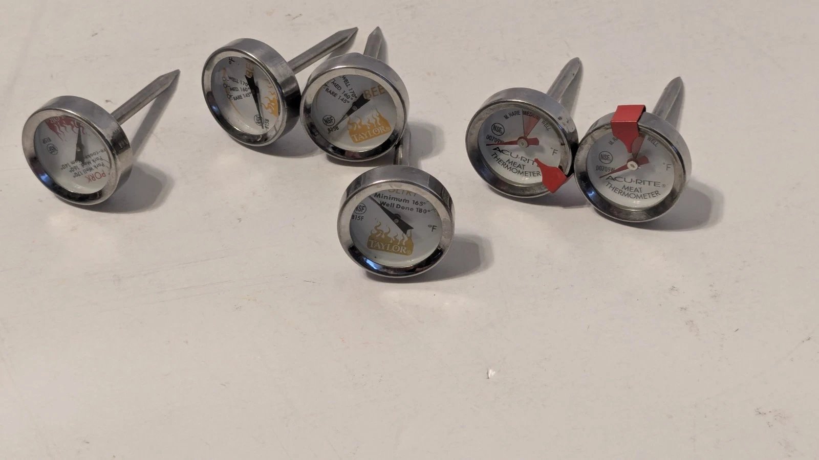 Leave-in Heat Resist Analog Taylor Acu-Rite Thermometers Beef Pork Poultry Other