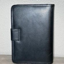 VTG FRANKLIN COVEY 365 Planner Simulated Leather Binder Classic Black 10” X 7”