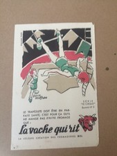 Ancien Buvard Publicitaire La Vache Qui Rit Le Cirque N2