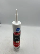 GE Silicone Sealant White 10.1oz Kitchen Bath Supreme Waterproof Mold-Free 30Min