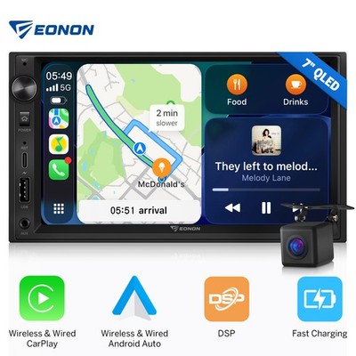Eonon X3 7 Zoll QLED 2 DIN Autoradio Wireless CarPlay Android Auto DSP Bluetooth